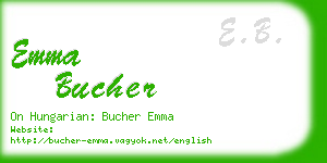 emma bucher business card